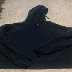 Black Cropped Hoodie - Alo